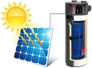 panel solar y bomba de calor para piscinas